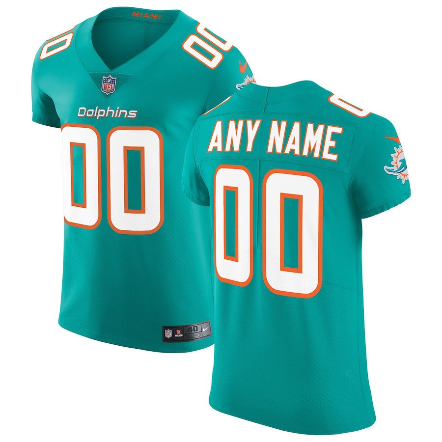 Men Miami Dolphins Nike Green Vapor Untouchable Elite Custom NFL Jersey